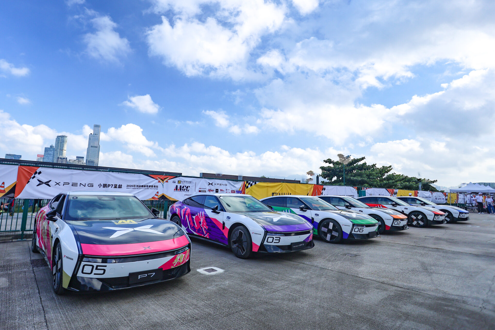 Asia's gymkhana championship ran in Hong Kong in identical XPENG