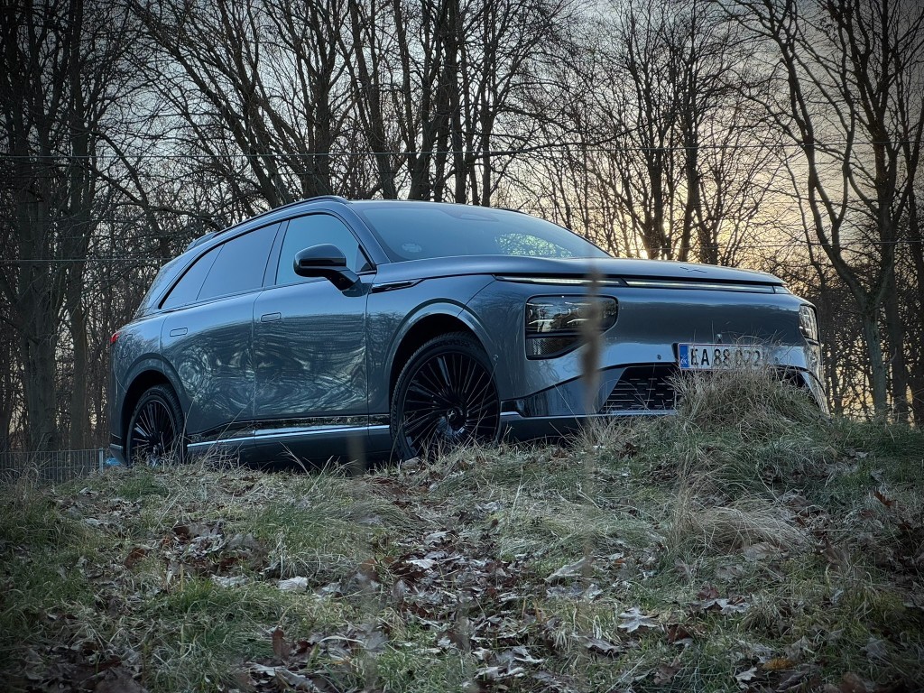 Graphite Gray XPENG G9 on a Danish road trip - owner photography