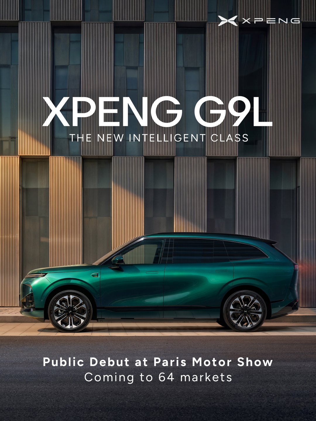G9L poster announcing its public debut in Paris and launch across 64 markets