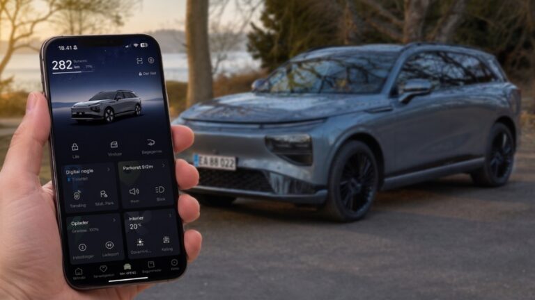 XPENG App v3 hub card - current app on phone with XPENG SUV outdoors