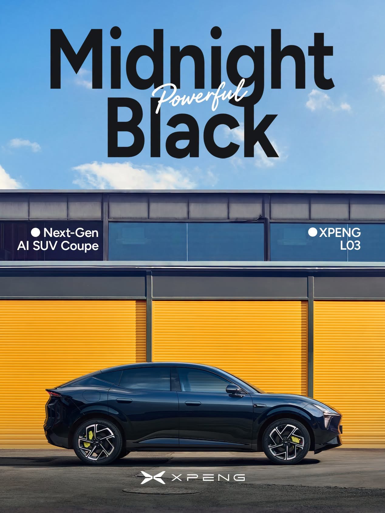 XPENG L03 in Midnight Black