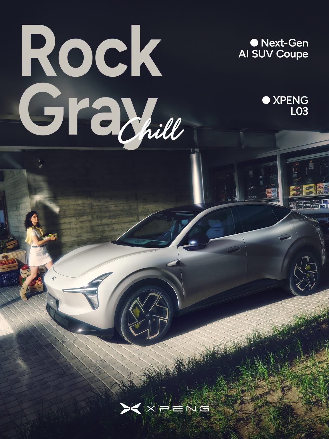 XPENG L03 in Rock Gray