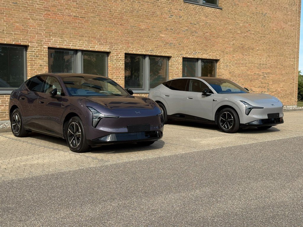 XPENG L03 in Phantom Purple and Rock Gray, first Danish display cars, 3 August 2026