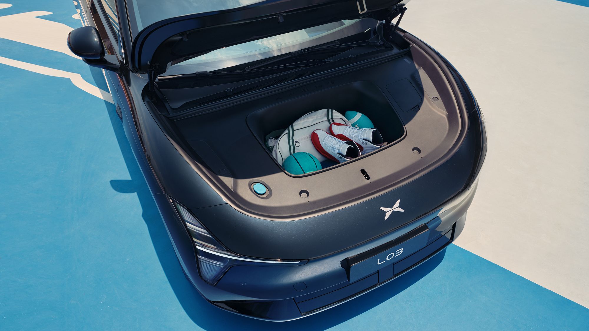 XPENG L03 front trunk (frunk)