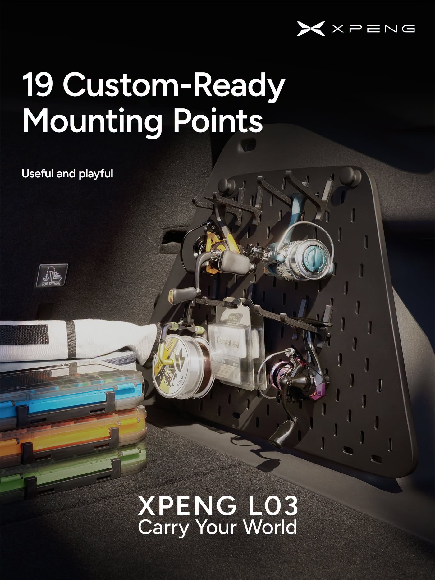 XPENG L03 - 19 custom-ready mounting points