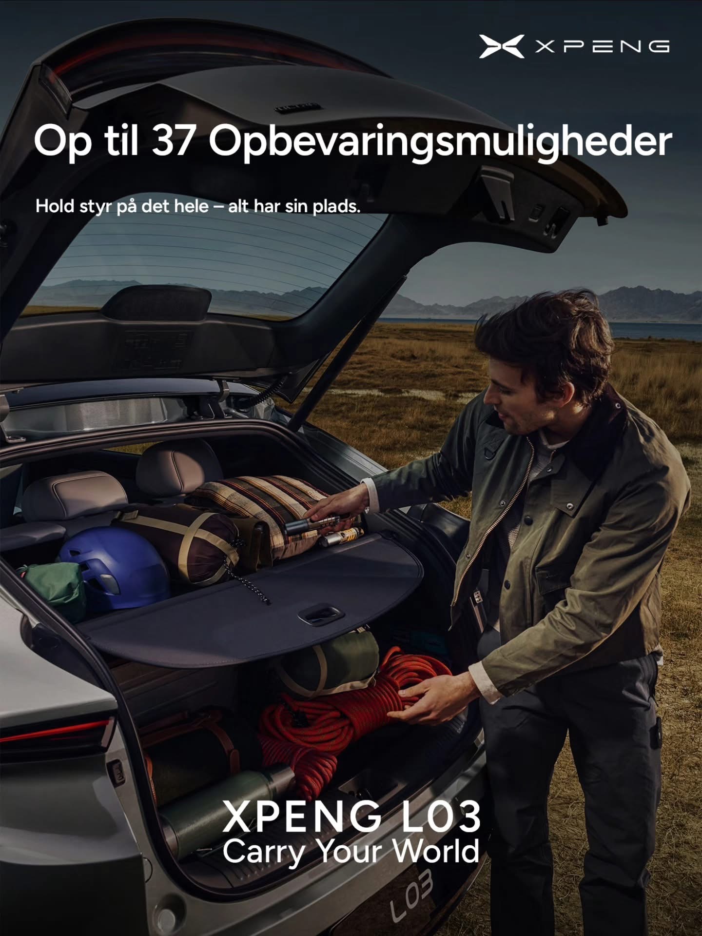 XPENG L03 op til 37 opbevaringsrum