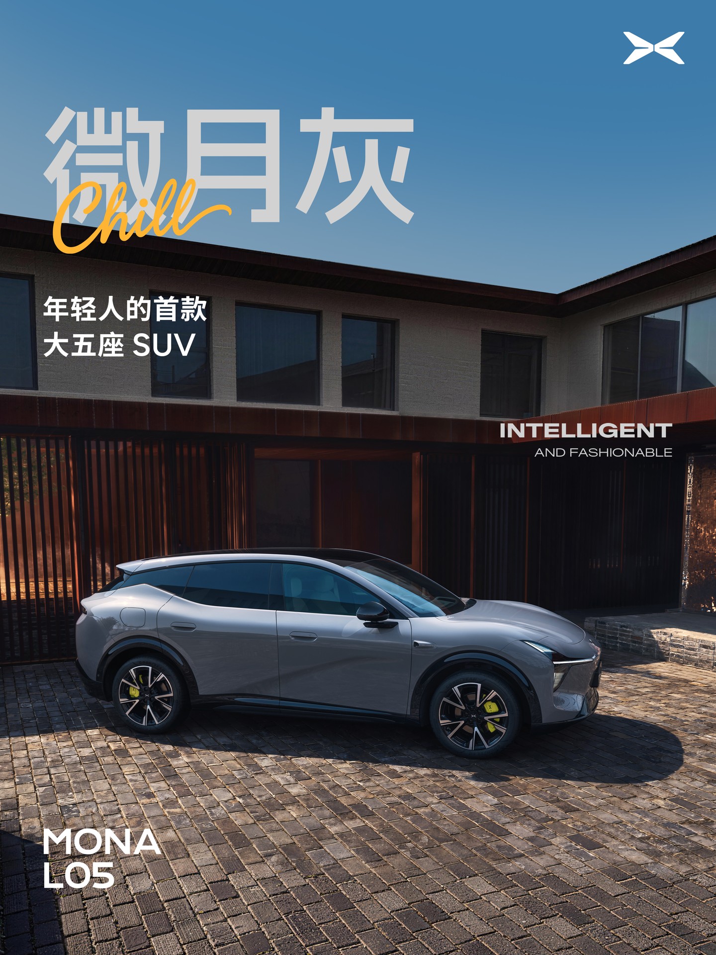 Chinese Mona L05 in grey (微月灰)