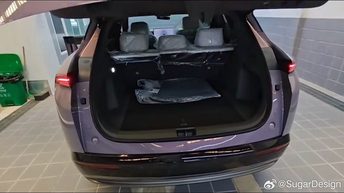 Open tailgate and boot
