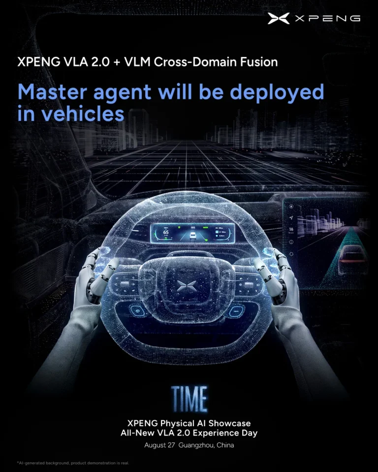 XPENG presentation: Master Agent will be deployed in vehicles