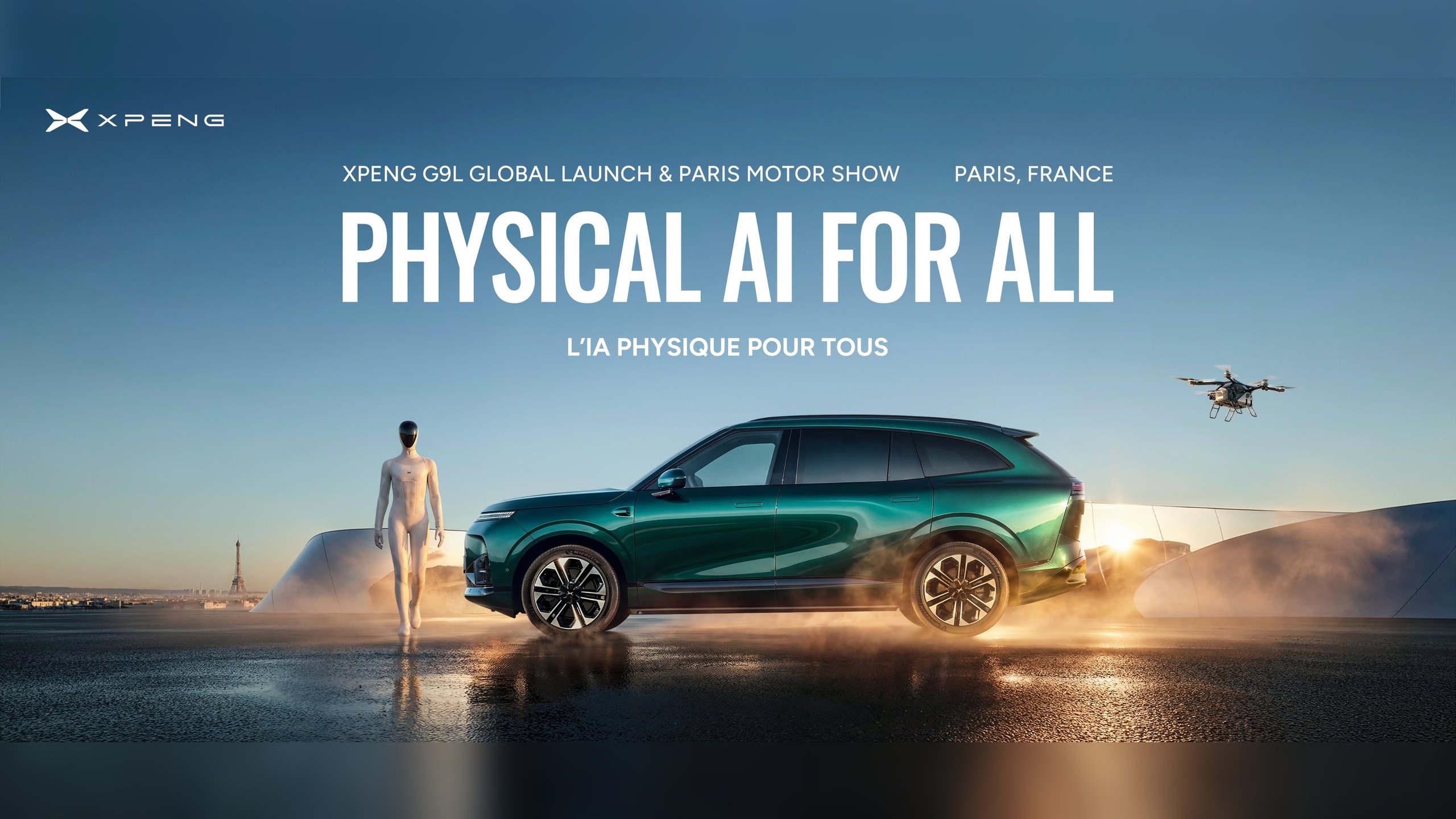 XPENG demonstrates NGP in the L03 at the Paris Motor Show
