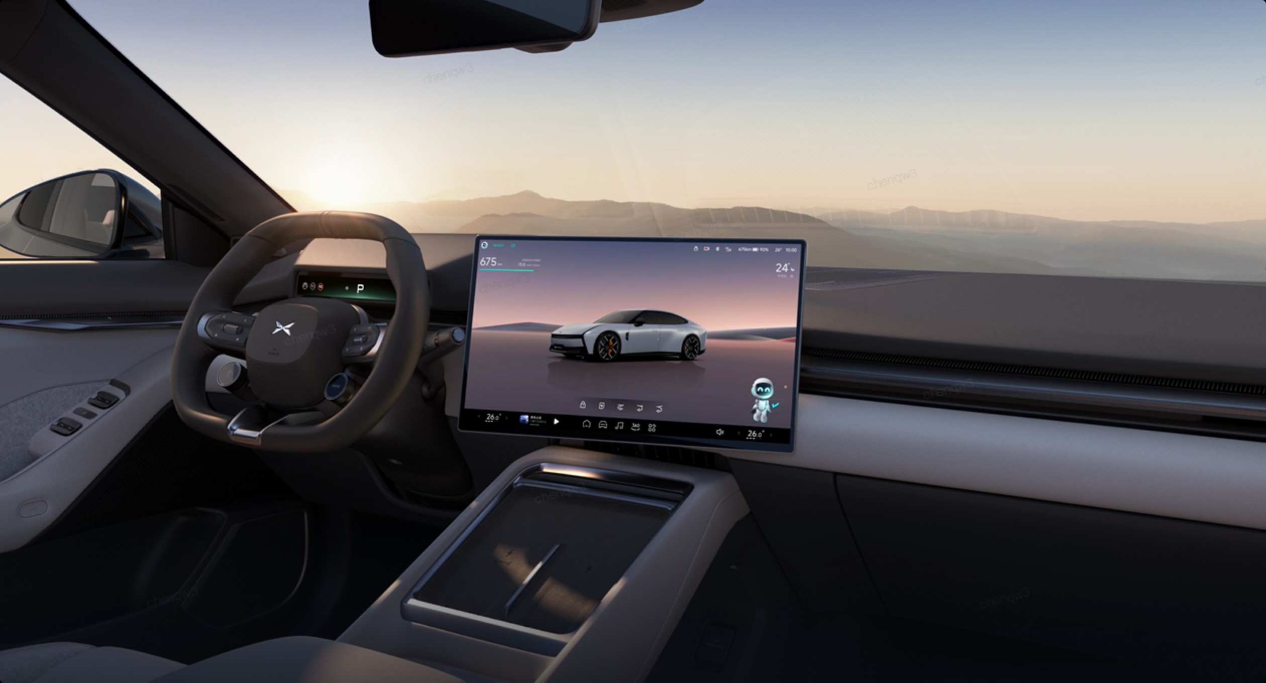 XPENG New P7 in-car VLM model behind the proactive cabin