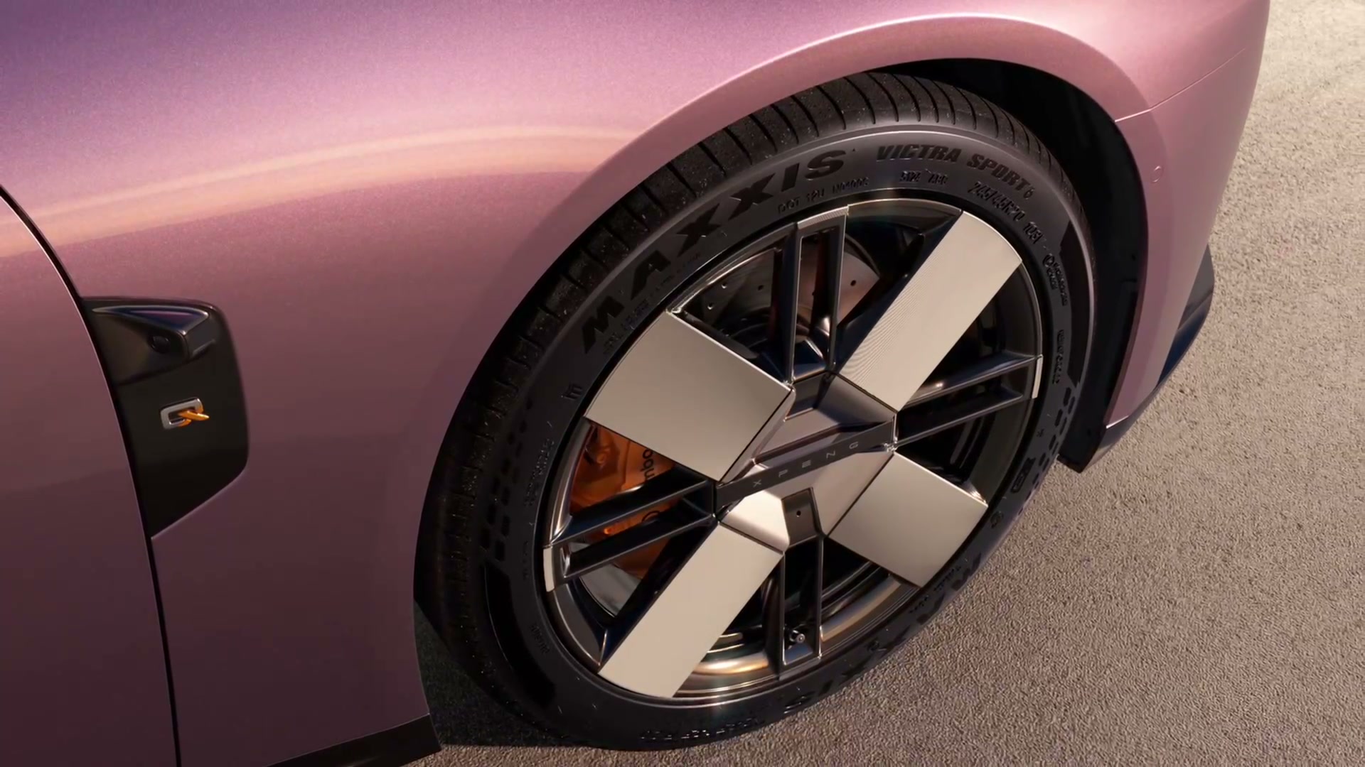 XPENG New P7 in Twilight Purple (星暮紫)