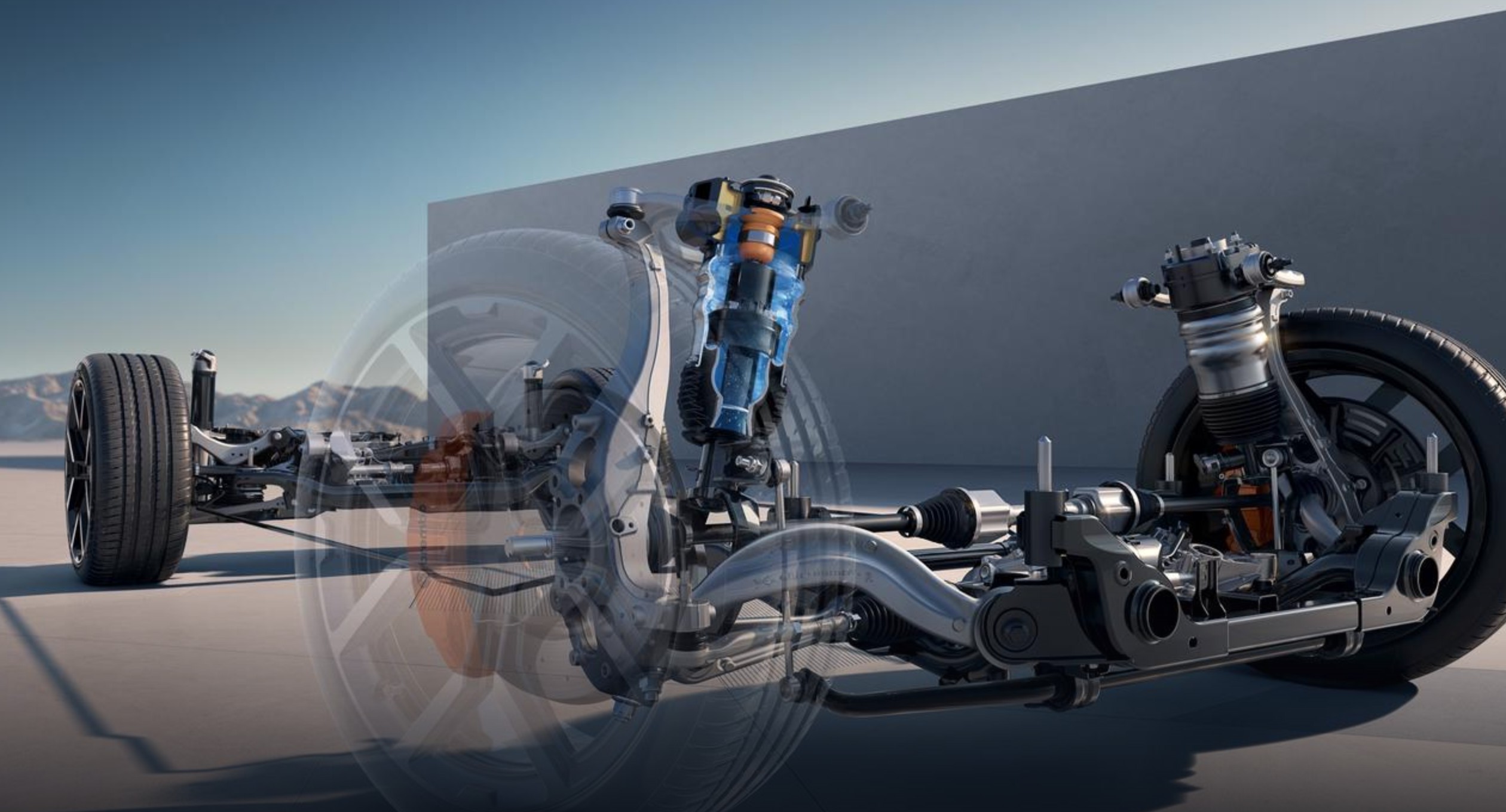 XPENG New P7 dual-chamber air spring