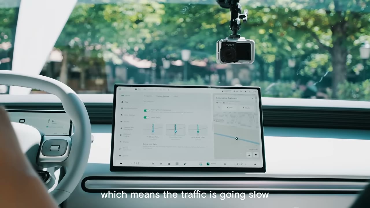 XPENG map Color Filters for color blindness with Google Maps