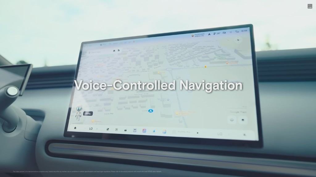 XPENG voice-controlled navigation with Google Maps